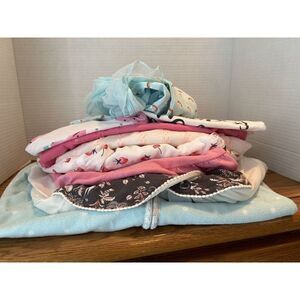 6-9 MONTHS 9 PC BABY GIRLS CLOTHING LOT SPRING/SUMMER CARTER'S Baby B'Gosh